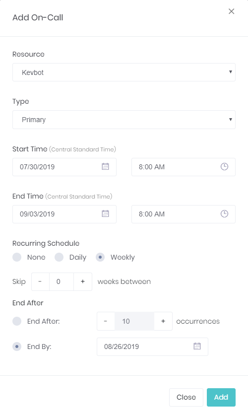 Add On-Call Schedult to Calendar